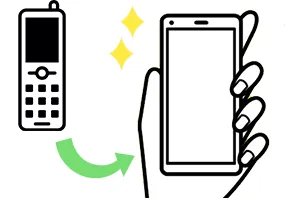 illustration of upgrading a phone